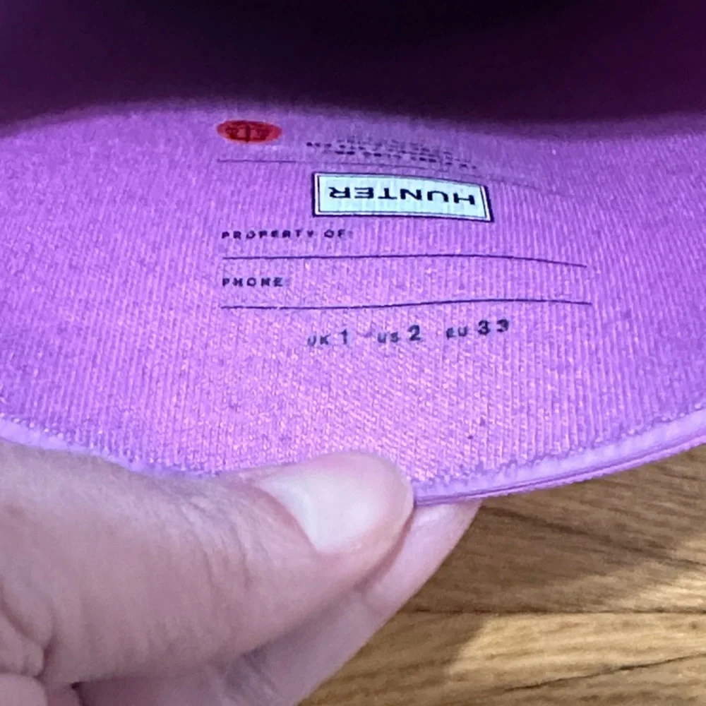 Hunter Kids Purple Star Pattern Rain Boots - Picture 7 of 8